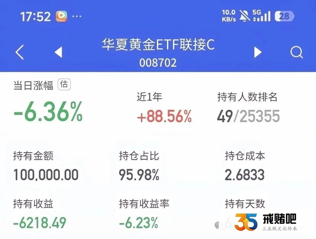 我真是灾星，跟风买黄金，刚买就暴跌！为翻本赌一把，两天输掉12万，我彻底毁了