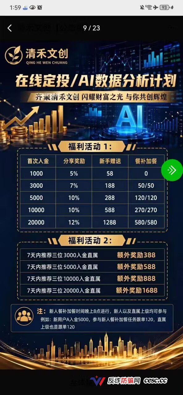 清禾文创深度拆解：高息诱饵背后的收割套路，别再往里砸钱了